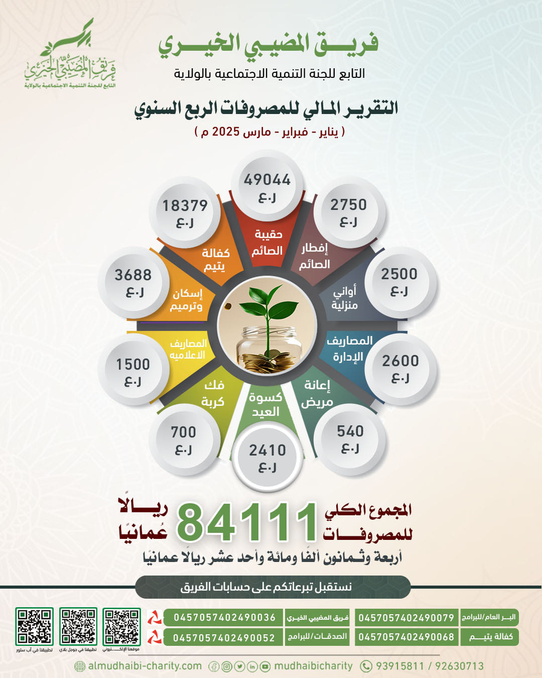  التقرير المالي للمصروفات الربع السنوي للفريق 2025م 